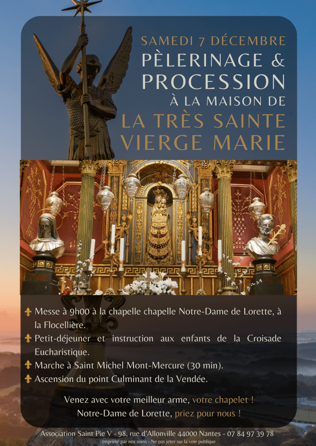 Pèlerinage à Notre-Dame de Lorette de la Flocellière&nbsp;(85)